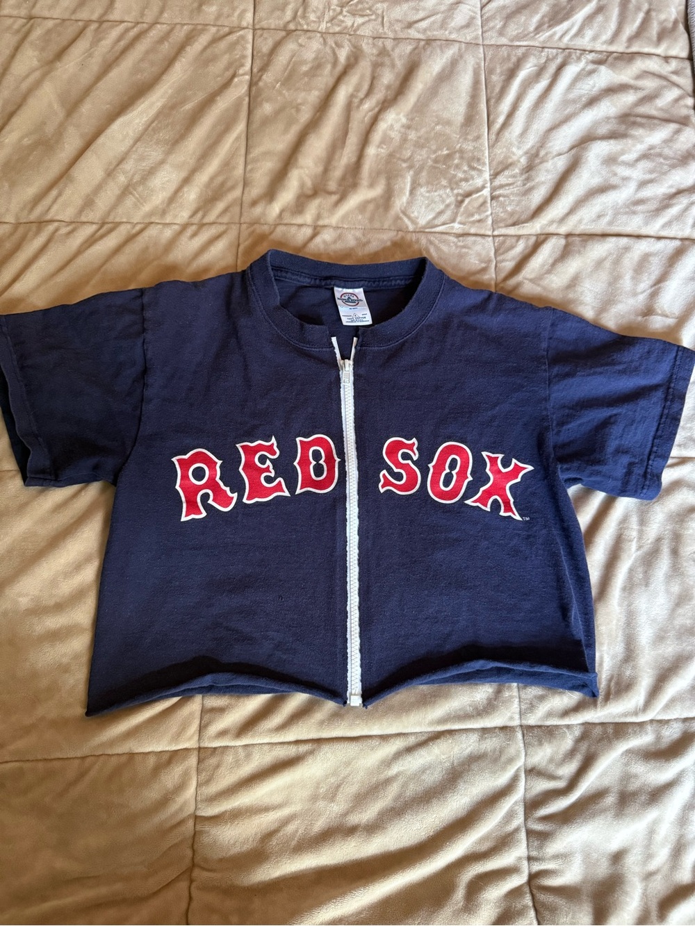 Boston Red Sox cropped Damon shirt